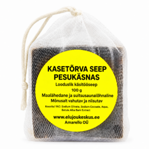 Kasetõrvaseep pesukäsnas