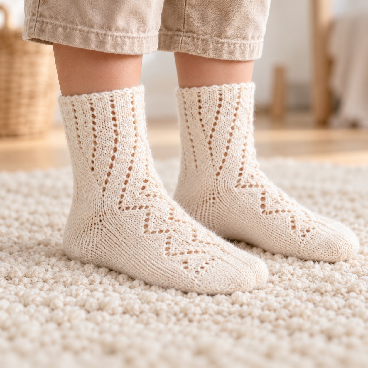 Valged pitskoes sokid nr 30–32 lapse jalas