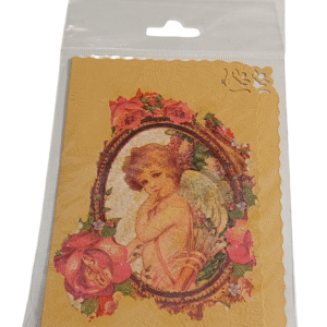 Ivi Rüütalu jõulukaart "Ingel roosidega"