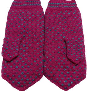 Jaaguaru talu kootud seest karvased käpikud (tumedam lilla)