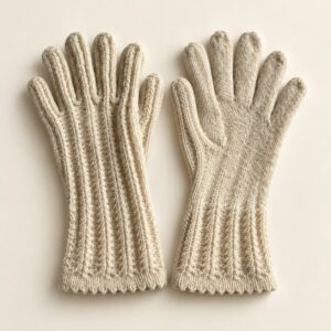 Ivi kootud villased sõrmkindad